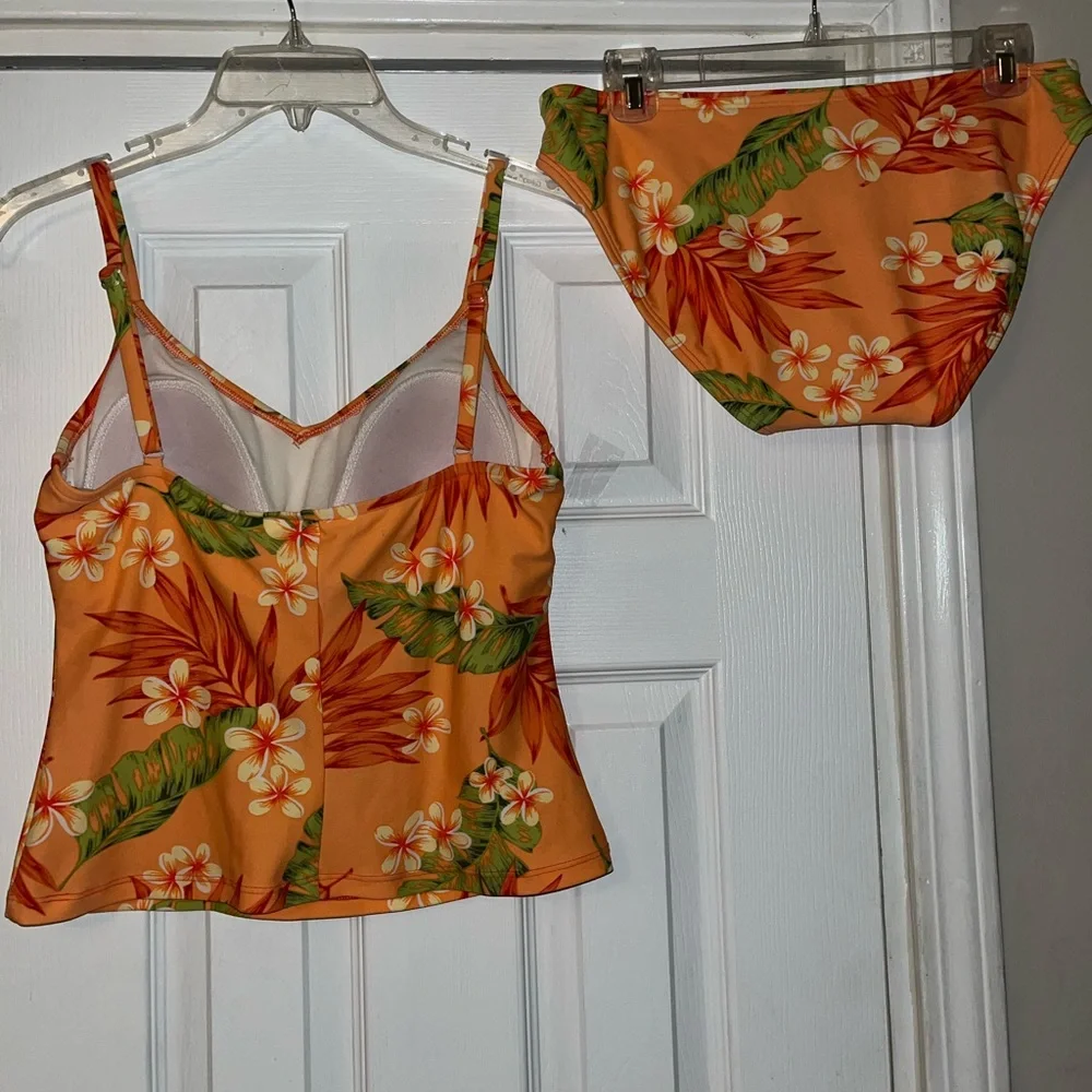 Gloria Vanderbilt Peach Beach 2 Piece, Size 12 - Picture 5 of 8